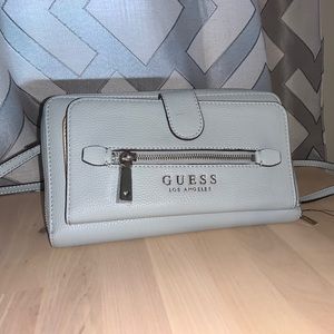 Blue Guess Shoulder Wallet